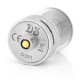 Authentic Sikary Dicey Saint Sub Ohm Clearomizer - Silver + Transparent, Stainless Steel + Glass, 4ml, 0.5 ohm (20~30W)