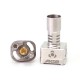 SXK PROtocol ATOM MK-02 Style RBA Bridge for Boro Devices / Billet / BB Mod Kit - Silver, 3.5mm + 4.0mm