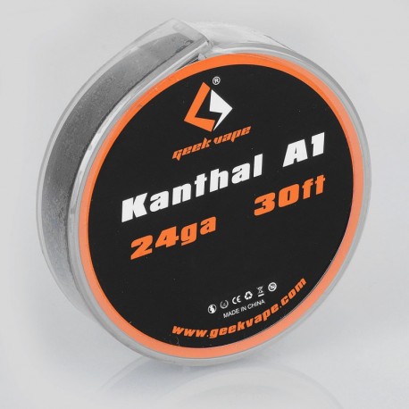 Authentic Geekvape Kanthal A1 Heating Resistance Wire for RBA / RDA / RTA Atomizers - 24GA, 0.5mm x 10m (30 Feet)