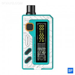 [Ships from Bonded Warehouse] Authentic Rincoe Manto AIO Plus Pod System Kit - Cyan Blue, VW 1~80W, 1 x 18650, 3ml, 0.15/ 0.3ohm