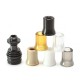 Four One Five 415 Tombo Giri Baby Style 510 Drip Tip Kit - Black, 1 x 510 Base + 6 x Mouthpiece SS + Peek + PET + Ultem + PC