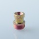 Authentic MK MODS Ti-type2 Drip Tip + Button Set for dotMod dotAIO V1 / V2 Pod - Pink, Titanium Alloy