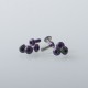 Authentic MK MODS Replacement Splatter Screw Set Kit for SXK BB 70W / DNA 60W Style Box Mod Kit / Billet - Purple, SS (9 PCS)