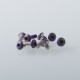 Authentic MK MODS Replacement Splatter Screw Set Kit for SXK BB 70W / DNA 60W Style Box Mod Kit / Billet - Purple, SS (9 PCS)