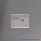 Authentic MK MODS Replacement Front + Back Cover Panel Plate for Vandy Pulse AIO Mini 80W Kit - Clear, Square Button Hole