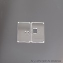 Authentic MK MODS Replacement Front + Back Cover Panel Plate for Vandy Pulse AIO Mini 80W Kit - Clear, Square Button Hole