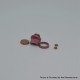 Authentic MK MODS Handmade Engraved Titanium Drip Tip + Button Set for dotMod dotAIO V2 - Pink