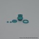Authentic MK MODS Handmade Engraved Titanium Drip Tip + Button Set for dotMod dotAIO V2 - Green