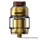 Authentic ThunderHead Creations & Mike Vapes Blaze Solo RTA Atomizer - Gold, 5.5ml, 25mm Diameter