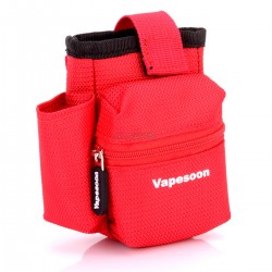 Authentic Vapesoon Protective Nylon Carrying Pouch Bag w/ carabiner for E-s - Red