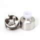 SXK NarDa 5A Style RDA Rebuildable Dripping Atomizer - Silver, 316SS, BF Pin, 22mm Diameter