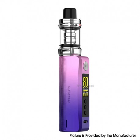 [Ships from Bonded Warehouse] Authentic Vaporesso GEN 80S Mod Kit With iTank 2 Atomizer - Neon Purple, VW 5~80W, 1 x 18650, 5ml