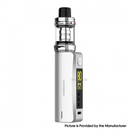 [Ships from Bonded Warehouse] Authentic Vaporesso GEN 80S Mod Kit With iTank 2 Atomizer - Silver, VW 5~80W, 1 x 18650, 5ml