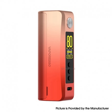 [Ships from Bonded Warehouse] Authentic Vaporesso GEN 80S Mod New Edition - Neon Orange, VW 5~80W, 1 x 18650