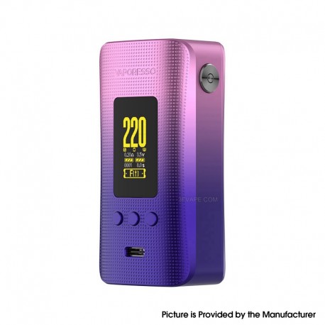 [Ships from Bonded Warehouse] Authentic Vaporesso GEN 200 Mod New Edition - Neon Purple, VW 5~220W, 2 x 18650