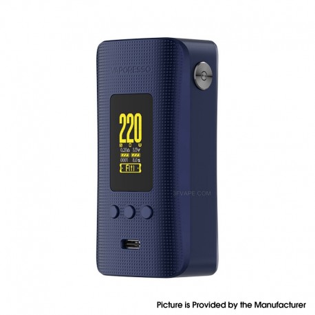 [Ships from Bonded Warehouse] Authentic Vaporesso GEN 200 Mod New Edition - Blue, VW 5~220W, 2 x 18650