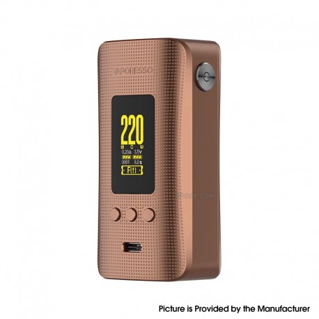 [Ships from Bonded Warehouse] Authentic Vaporesso GEN 200 Mod New Edition - Brown, VW 5~220W, 2 x 18650