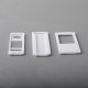 Authentic MK MODS Replacement Panels Set for Stubby21 AIO Stubby 21700 Mod Kit - White (3 PCS)