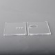 Authentic MK MODS Replacement Front + Back Cover Panel Plate for Vandy Pulse AIO Mini 80W Kit - Clear, Round Button Hole
