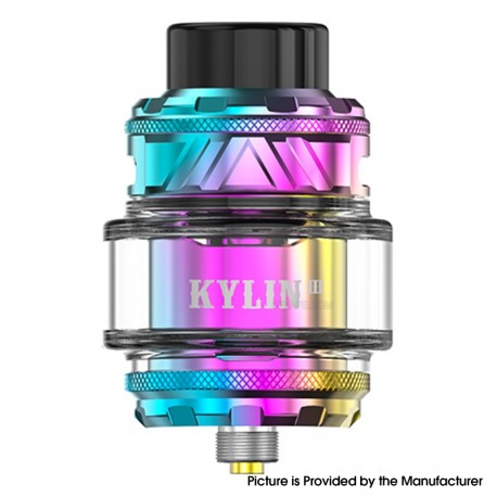 [Ships from Bonded Warehouse] Authentic VandyVape Kylin V3 RTA Atomizer - Rainbow, 6ml, 25mm Diameter