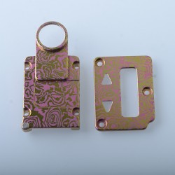 Authentic MK MODS Ti-type2 inner Plate Set for SXK BB / Billet Box Mod Kit - Pink Gold, Titanium