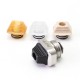 SXK Arrow MVP Style Drip Tip Set for BB / Billet Boro AIO Mod - Silver, 4 PCS Mouthpieces