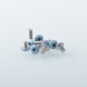 Authentic MK MODS Replacement Splatter Screw Set Kit for SXK BB 70W / DNA 60W Style Box Mod Kit / Billet - Blue, SS (9 PCS)