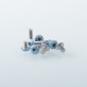 Authentic MK MODS Replacement Splatter Screw Set Kit for SXK BB 70W / DNA 60W Style Box Mod Kit / Billet - Tiffany, SS (9 PCS)