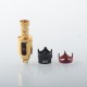 MOBB Mini King Style RBA Bridge for Billet / BB / Boro Tank - Gold, 316SS, Air Pins 1.5mm, 2.5mm, 3.0mm, 3.5mm