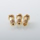 MOBB Mini King Style RBA Bridge for Billet / BB / Boro Tank - Gold, 316SS, Air Pins 1.5mm, 2.5mm, 3.0mm, 3.5mm