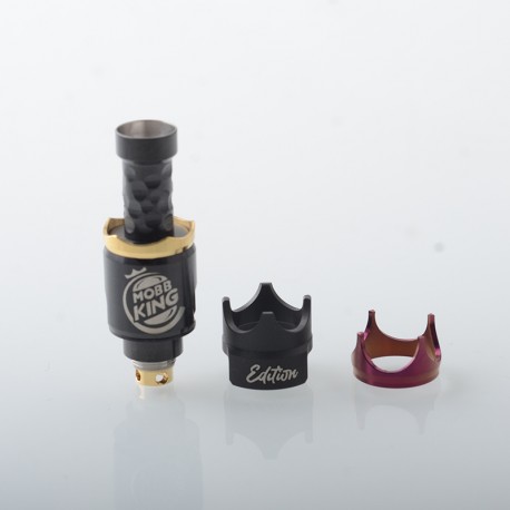 MOBB Mini King Style RBA Bridge for Billet / BB / Boro Tank - Black, 316SS, Air Pins 1.5mm, 2.5mm, 3.0mm, 3.5mm