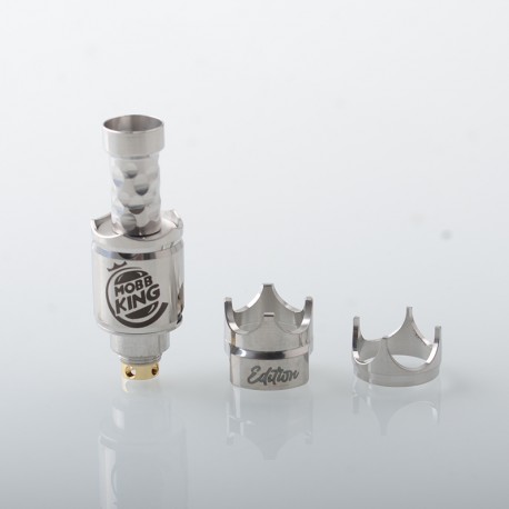 MOBB Mini King Style RBA Bridge for Billet / BB / Boro Tank - Silver, 316SS, Air Pins 1.5mm, 2.5mm, 3.0mm, 3.5mm