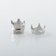 MOBB Mini King Style RBA Bridge for Billet / BB / Boro Tank - Silver, 316SS, Air Pins 1.5mm, 2.5mm, 3.0mm, 3.5mm