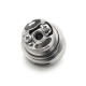 Tripod 2 Style RTA Rebuildable Tank Atomizer - Silver, 2.0ml, 22mm, Air Pins 0.8, 1.0, 1.2, 1.5, 1.8, 2, 2.5, 3, 3.5, 4mm