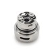 Tripod 2 Style RTA Rebuildable Tank Atomizer - Silver, 2.0ml, 22mm, Air Pins 0.8, 1.0, 1.2, 1.5, 1.8, 2, 2.5, 3, 3.5, 4mm