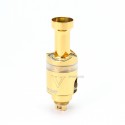 SXK Monarchy Mobb V Style RBA Bridge for Billet / BB / Boro Tank - Gold, Air Pins 1mm + 1.2mm + 2mm + 2.5mm + 3mm + 3.5mm