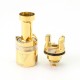 SXK Monarchy Mobb V Style RBA Bridge for Billet / BB / Boro Tank - Gold, Air Pins 1mm + 1.2mm + 2mm + 2.5mm + 3mm + 3.5mm