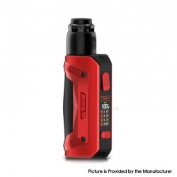 [Ships from Bonded Warehouse] Authentic GeekVape S100 Aegis Solo 2 Box Mod Kit with Z RDA - Red Black, 5~100W, 1 x 18650