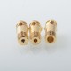 Monarchy Mobb V Style RBA Bridge for Billet / BB / Boro Tank - Gold, Air Pins 1.0mm / 1.5mm / 2.0mm / 3.5mm