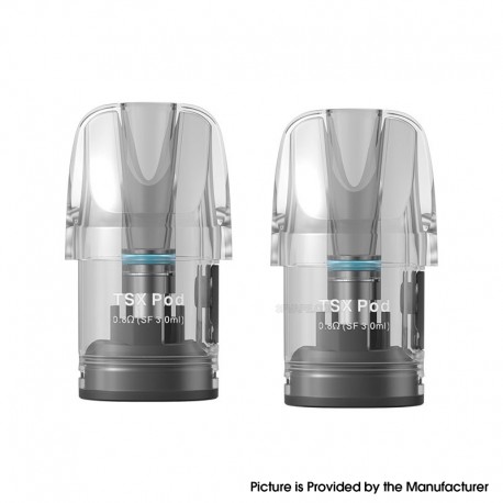 [Ships from Bonded Warehouse] Authentic Aspire TSX Pod Cartridge for Cyber S Kit / Cyber X Kit - 3ml, 0.8ohm (2 PCS)