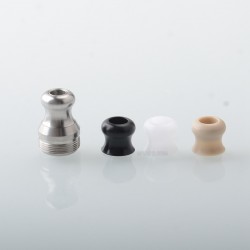 Raven Style AIO Drip Tip Set for dotMod dotAIO V1 / V2 Pod - Silver, 3 PCS Mouthpieces