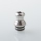 Raven Style 510 Drip Tip Set for RDA / RTA / RDTA Atomizer - Silver, 3 PCS Mouthpieces