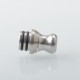 Raven Style 510 Drip Tip Set for RDA / RTA / RDTA Atomizer - Silver, 3 PCS Mouthpieces