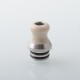 Raven Style 510 Drip Tip Set for RDA / RTA / RDTA Atomizer - Silver, 3 PCS Mouthpieces