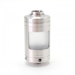 SXK Unitank V2 Style Atomizer - Silver, 316 Stainless Steel, for BB / Billet RBA Bridges