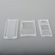 Authentic MK MODS Replacement Panels Set for Stubby21 AIO Stubby 21700 Mod Kit - Clear (3 PCS)