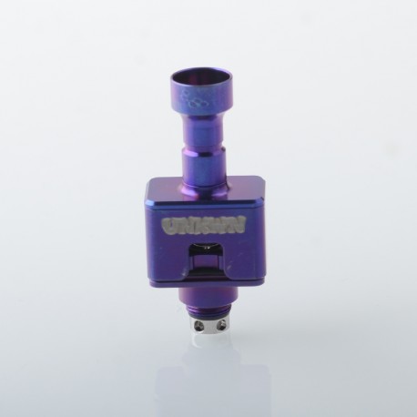 Vapeasy Unkwn One Unreal Style RBA Bridge for Billet / BB / Boro Tank - Purple, Titanium