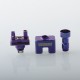 Vapeasy Unkwn One Unreal Style RBA Bridge for Billet / BB / Boro Tank - Purple, Titanium