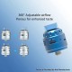 Authentic Oumier Wasp Nano RDA Pro Atomizer - Cyan, Single Coil, BF Pin, 23.5mm