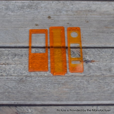 Authentic MK MODS Replacement Panels Set for Stubby21 AIO Stubby 21700 Mod Kit - Orange (3 PCS)